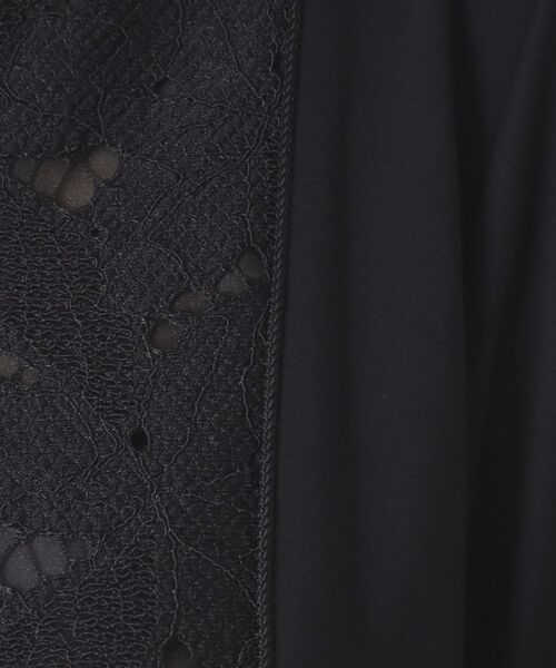 CORDIER / コルディア ミニ丈・ひざ丈ワンピース | 【接触冷感／夏のハレ服／M～3Lサイズ/洗える】華やかレースジャージワンピース | 詳細18