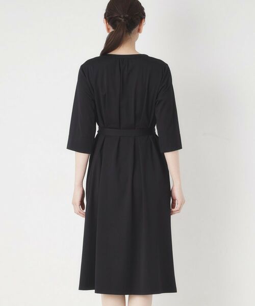 CORDIER / コルディア ミニ丈・ひざ丈ワンピース | 【接触冷感／夏のハレ服／M～3Lサイズ/洗える】華やかレースジャージワンピース | 詳細3