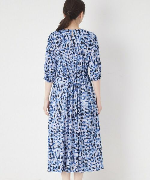 CORDIER / コルディア ミニ丈・ひざ丈ワンピース | 【洗える／ドライタッチ】アクアレールプリントジャージワンピース | 詳細3