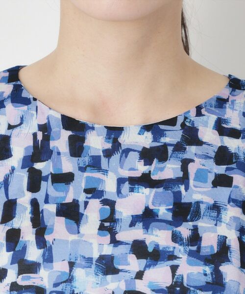 CORDIER / コルディア ミニ丈・ひざ丈ワンピース | 【洗える／ドライタッチ】アクアレールプリントジャージワンピース | 詳細4