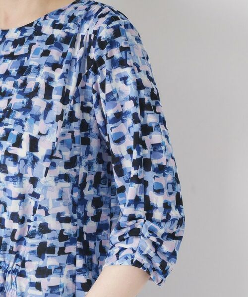 CORDIER / コルディア ミニ丈・ひざ丈ワンピース | 【洗える／ドライタッチ】アクアレールプリントジャージワンピース | 詳細6