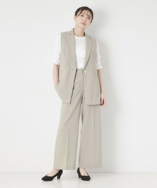 CORDIER / コルディア パンツ | 【S～3Lサイズ/セットアップ/接触冷感/ドライタッチ】すらりパンツ | 詳細2