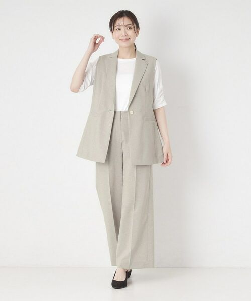 CORDIER / コルディア パンツ | 【S～3Lサイズ/セットアップ/接触冷感/ドライタッチ】すらりパンツ | 詳細3