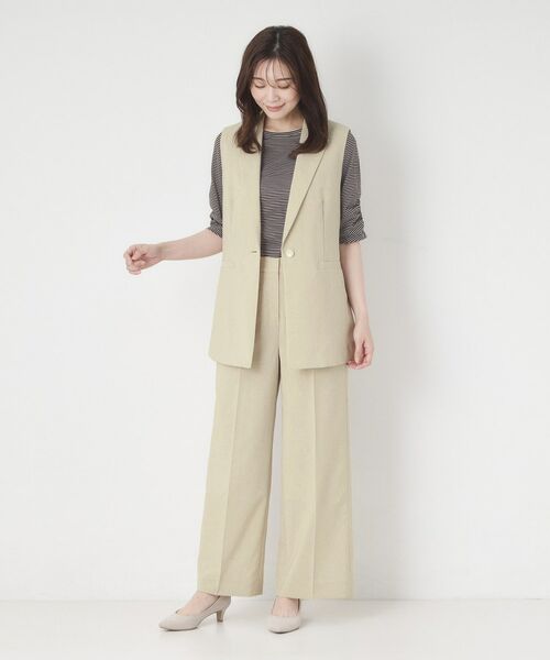 CORDIER / コルディア パンツ | 【S～3Lサイズ/セットアップ/接触冷感/ドライタッチ】すらりパンツ | 詳細6