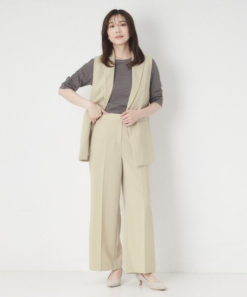 CORDIER / コルディア パンツ | 【S～3Lサイズ/セットアップ/接触冷感/ドライタッチ】すらりパンツ | 詳細7