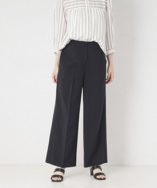 CORDIER / コルディア パンツ | 【S～3Lサイズ/セットアップ/接触冷感/ドライタッチ】すらりパンツ（ネイビー(094)）