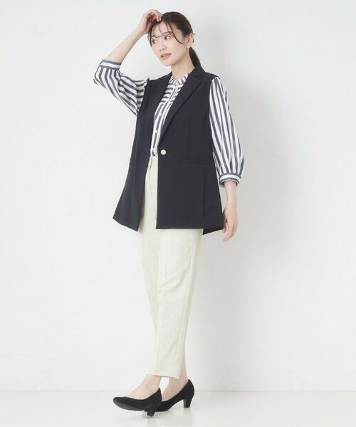 CORDIER / コルディア パンツ | 【S～4Lサイズ／接触冷感】アップデート美シルエットテーパードパンツ | 詳細9