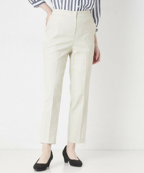 CORDIER / コルディア パンツ | 【S～4Lサイズ／接触冷感】アップデート美シルエットテーパードパンツ（ライトベージュ(051)）