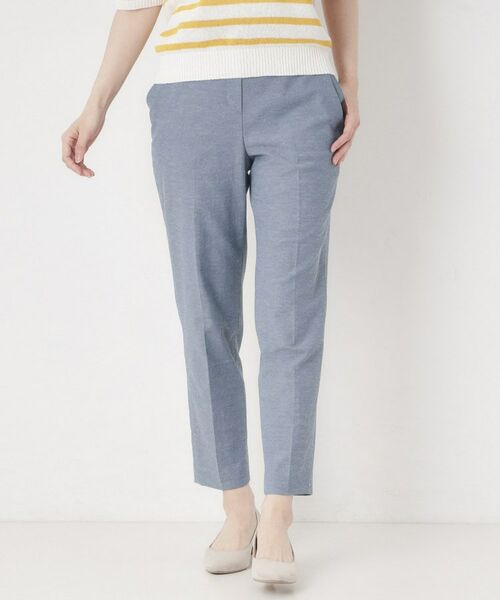 CORDIER / コルディア パンツ | 【S～4Lサイズ／接触冷感】アップデート美シルエットテーパードパンツ（ブルー(092)）