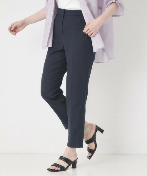 CORDIER / コルディア パンツ | 【S～4Lサイズ／接触冷感】アップデート美シルエットテーパードパンツ（ネイビー(094)）