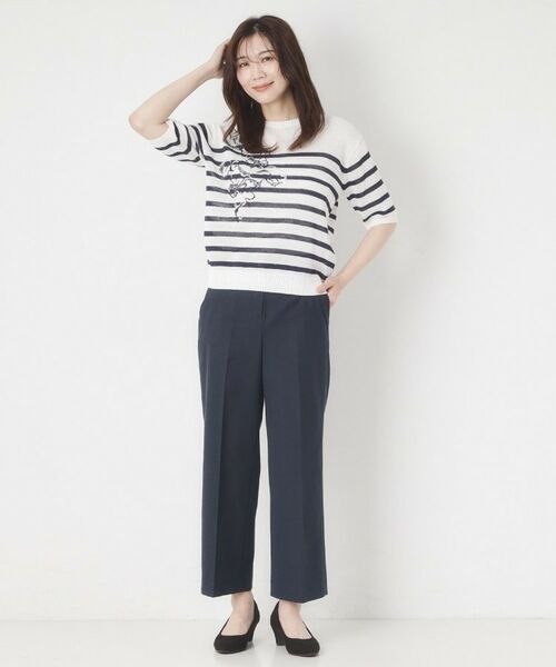 CORDIER / コルディア パンツ | 【S～4Lサイズ／接触冷感】美シルエットセミワイドパンツ | 詳細18