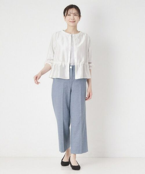 CORDIER / コルディア パンツ | 【S～4Lサイズ／接触冷感】美シルエットセミワイドパンツ | 詳細21