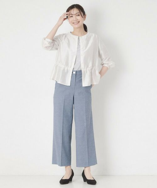 CORDIER / コルディア パンツ | 【S～4Lサイズ／接触冷感】美シルエットセミワイドパンツ | 詳細22