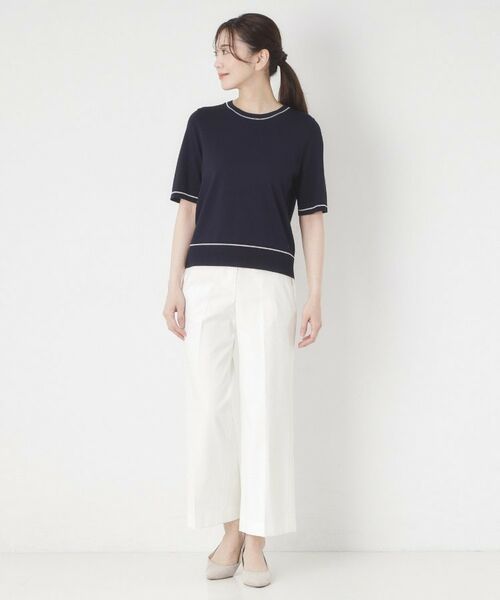 CORDIER / コルディア パンツ | 【S～4Lサイズ／接触冷感】美シルエットセミワイドパンツ | 詳細9