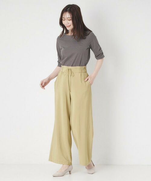 CORDIER / コルディア ショート・ハーフ・半端丈パンツ | 【S~4Lサイズ/セットアップ/洗える/接触冷感】グレースポプリン パンツ | 詳細13