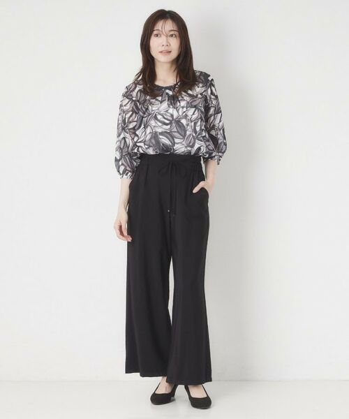 CORDIER / コルディア ショート・ハーフ・半端丈パンツ | 【S~4Lサイズ/セットアップ/洗える/接触冷感】グレースポプリン パンツ | 詳細9