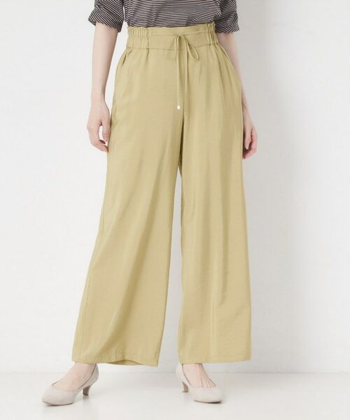 CORDIER / コルディア ショート・ハーフ・半端丈パンツ | 【S~4Lサイズ/セットアップ/洗える/接触冷感】グレースポプリン パンツ(カーキ(027))