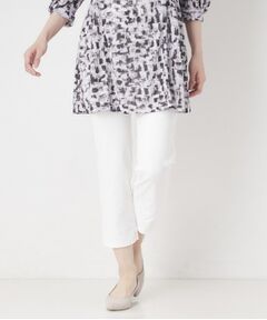 【S～4Lサイズ／接触冷感／ストレッチ／洗える】スリットデザインレギンスパンツ