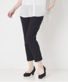 CORDIER / コルディア ショート・ハーフ・半端丈パンツ | 【S～4Lサイズ／接触冷感／ストレッチ／洗える】スリットデザインレギンスパンツ