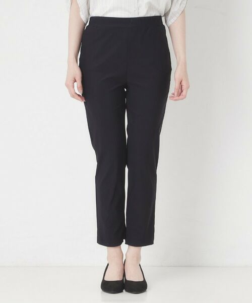 CORDIER / コルディア ショート・ハーフ・半端丈パンツ | 【S~4Lサイズ/接触冷感/ストレッチ/洗える】スリットデザインレギンスパンツ | 詳細1