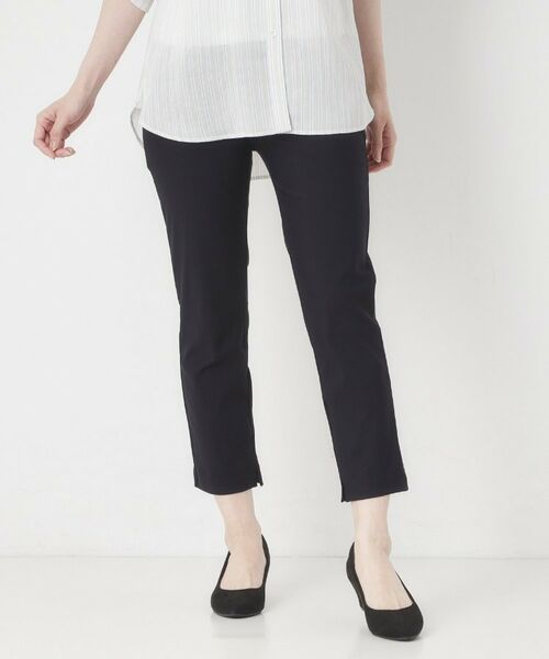 CORDIER / コルディア ショート・ハーフ・半端丈パンツ | 【S~4Lサイズ/接触冷感/ストレッチ/洗える】スリットデザインレギンスパンツ | 詳細10