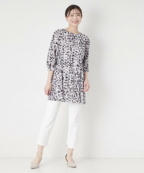 CORDIER / コルディア ショート・ハーフ・半端丈パンツ | 【S~4Lサイズ/接触冷感/ストレッチ/洗える】スリットデザインレギンスパンツ | 詳細12