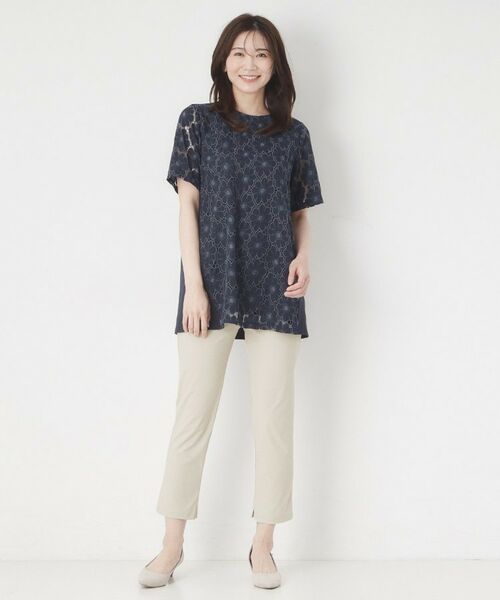 CORDIER / コルディア ショート・ハーフ・半端丈パンツ | 【S~4Lサイズ/接触冷感/ストレッチ/洗える】スリットデザインレギンスパンツ | 詳細17