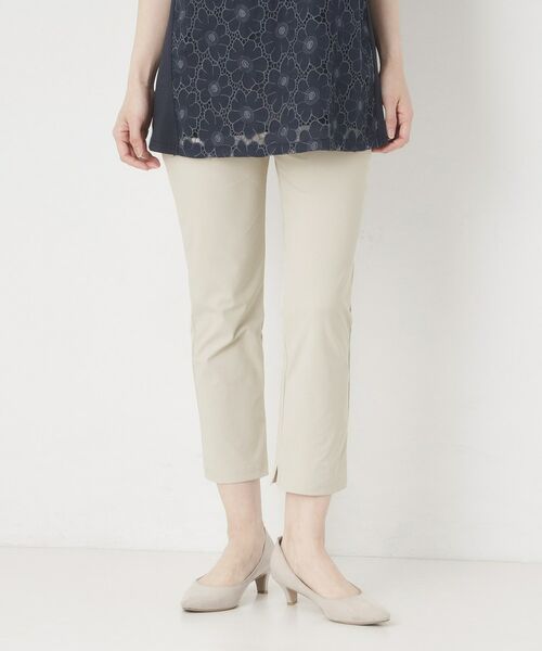 CORDIER / コルディア ショート・ハーフ・半端丈パンツ | 【S~4Lサイズ/接触冷感/ストレッチ/洗える】スリットデザインレギンスパンツ | 詳細18