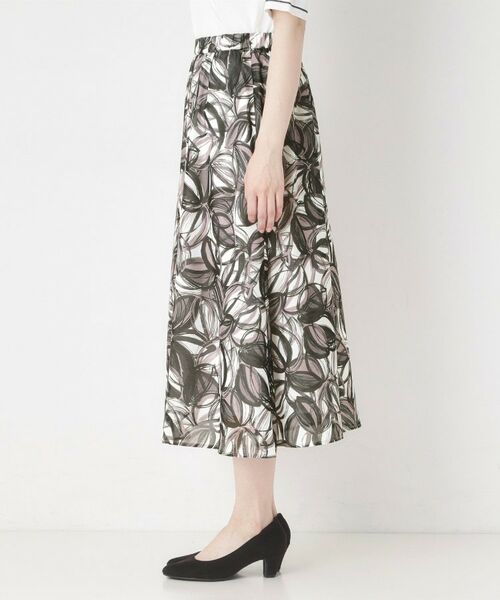 CORDIER / コルディア ロング・マキシ丈スカート | 【M～3Lサイズ／洗える／セットアップ】グレースリーフプリントスカート | 詳細2