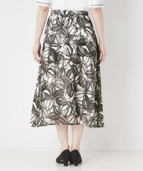 CORDIER / コルディア ロング・マキシ丈スカート | 【M～3Lサイズ／洗える／セットアップ】グレースリーフプリントスカート | 詳細3