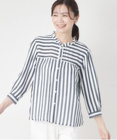 CORDIER / コルディア シャツ・ブラウス | 【お顔周りが華やぐ】グレースストライプフリルブラウス