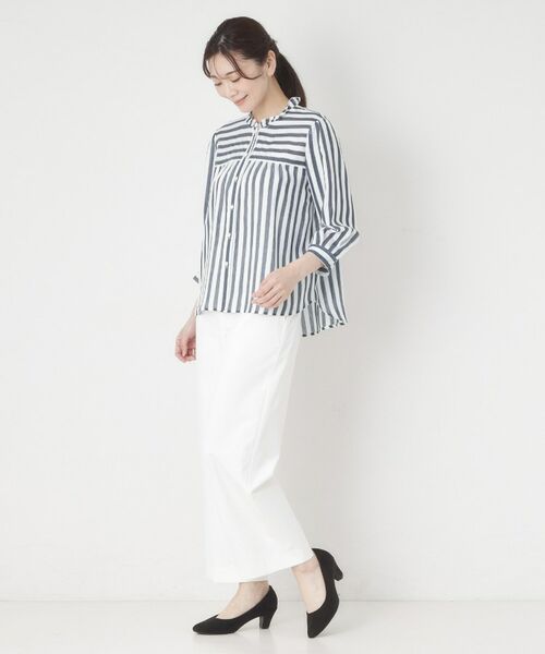 CORDIER / コルディア シャツ・ブラウス | 【お顔周りが華やぐ】グレースストライプフリルブラウス | 詳細12