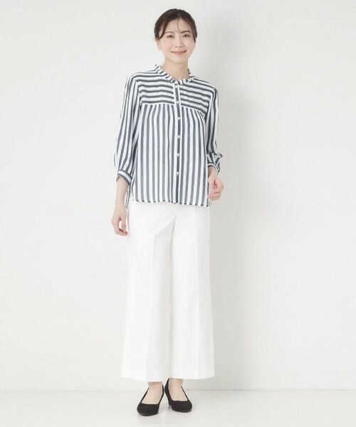 CORDIER / コルディア シャツ・ブラウス | 【お顔周りが華やぐ】グレースストライプフリルブラウス | 詳細13