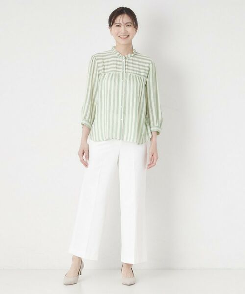 CORDIER / コルディア シャツ・ブラウス | 【お顔周りが華やぐ】グレースストライプフリルブラウス | 詳細16