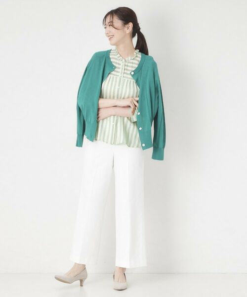 CORDIER / コルディア シャツ・ブラウス | 【お顔周りが華やぐ】グレースストライプフリルブラウス | 詳細17