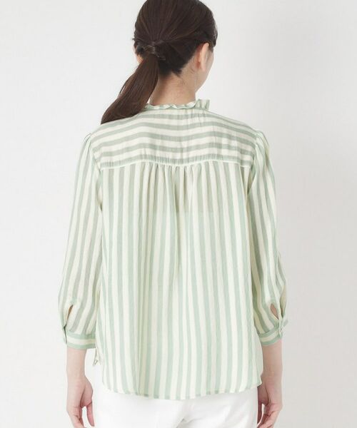 CORDIER / コルディア シャツ・ブラウス | 【お顔周りが華やぐ】グレースストライプフリルブラウス | 詳細3