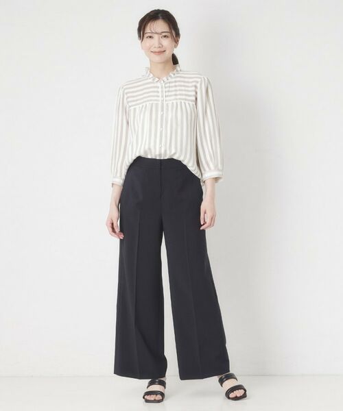 CORDIER / コルディア シャツ・ブラウス | 【お顔周りが華やぐ】グレースストライプフリルブラウス | 詳細8