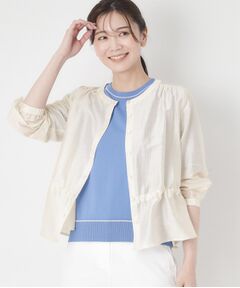 CORDIER / コルディア シャツ・ブラウス | 【M～3Lサイズ/洗える】艶シアー羽織ブラウス