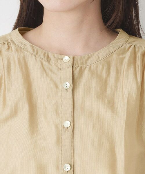 CORDIER / コルディア シャツ・ブラウス | 【M～3Lサイズ/洗える】艶シアー羽織ブラウス | 詳細4