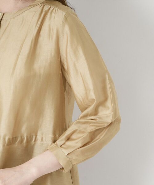 CORDIER / コルディア シャツ・ブラウス | 【M～3Lサイズ/洗える】艶シアー羽織ブラウス | 詳細5