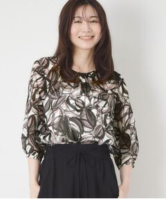 CORDIER / コルディア シャツ・ブラウス | 【M～4Lサイズ／洗える／セットアップ】グレースリーフプリントブラウス
