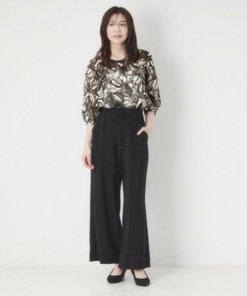 CORDIER / コルディア シャツ・ブラウス | 【M～4Lサイズ／洗える／セットアップ】グレースリーフプリントブラウス | 詳細13