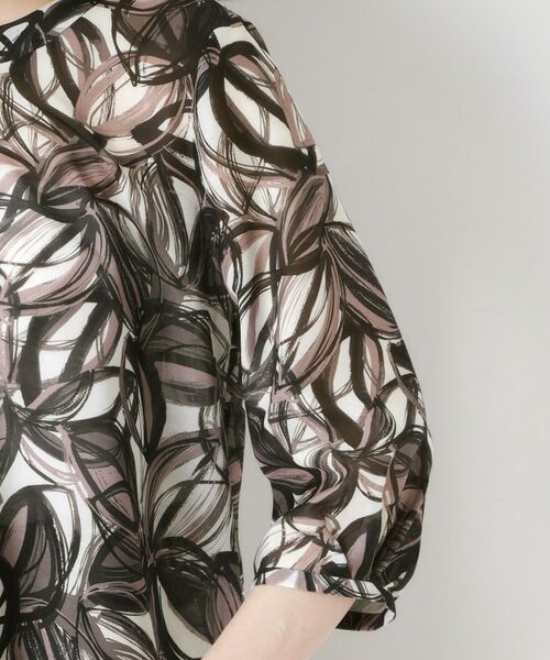 CORDIER / コルディア シャツ・ブラウス | 【M～4Lサイズ／洗える／セットアップ】グレースリーフプリントブラウス | 詳細6