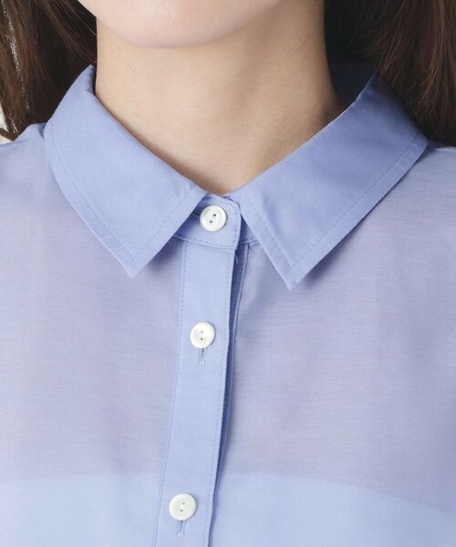 CORDIER / コルディア シャツ・ブラウス | 【M～4Lサイズ／洗える】ブライトローン艶オーバーブラウス | 詳細4