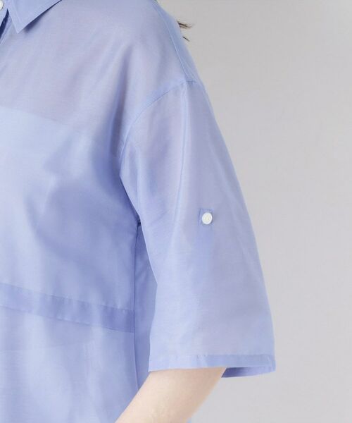 CORDIER / コルディア シャツ・ブラウス | 【M～4Lサイズ／洗える】ブライトローン艶オーバーブラウス | 詳細5