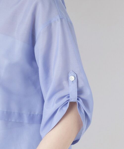 CORDIER / コルディア シャツ・ブラウス | 【M～4Lサイズ／洗える】ブライトローン艶オーバーブラウス | 詳細6