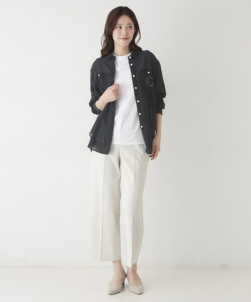 CORDIER / コルディア シャツ・ブラウス | 【洗える】一枚着も羽織りもお任せ クリアカラーシアーシャツ | 詳細13