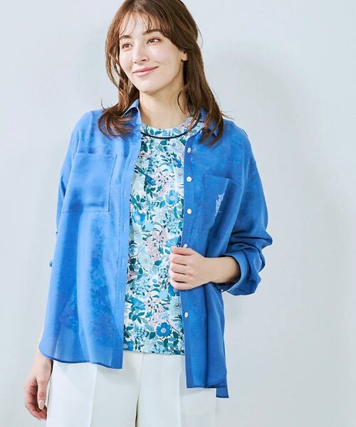 CORDIER / コルディア シャツ・ブラウス | 【洗える】一枚着も羽織りもお任せ クリアカラーシアーシャツ | 詳細20