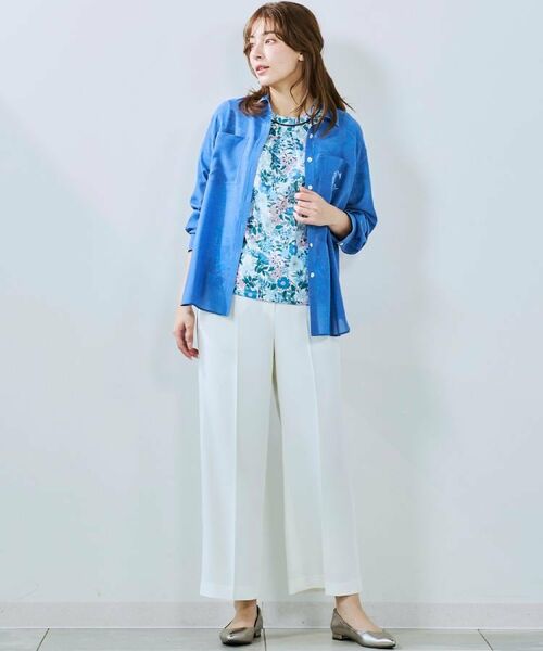 CORDIER / コルディア シャツ・ブラウス | 【洗える】一枚着も羽織りもお任せ クリアカラーシアーシャツ | 詳細22