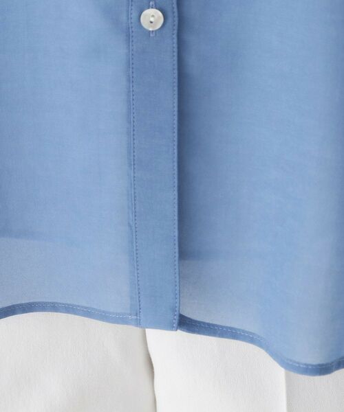 CORDIER / コルディア シャツ・ブラウス | 【洗える】一枚着も羽織りもお任せ クリアカラーシアーシャツ | 詳細6